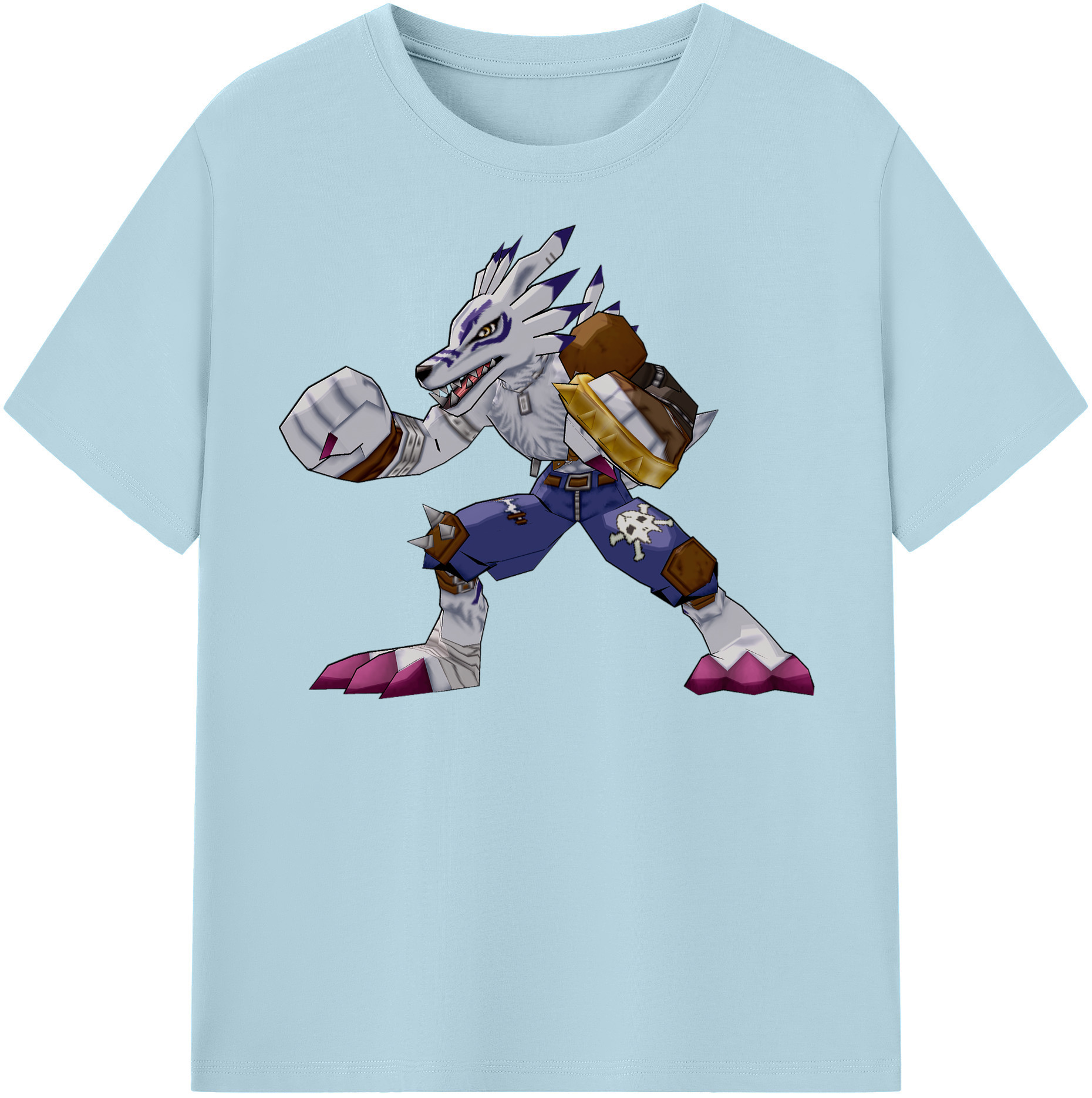 （画像用） Digimon デジタルモンスター/デジモン 綿100％半袖Tシャツ（フロントプリント）